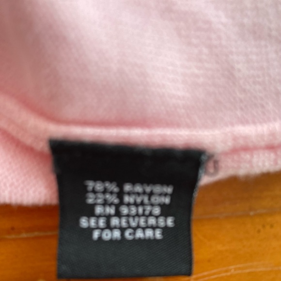 Premise Woman’s pink with black polka dots short sleeve sweater size small - Picture 4 of 7